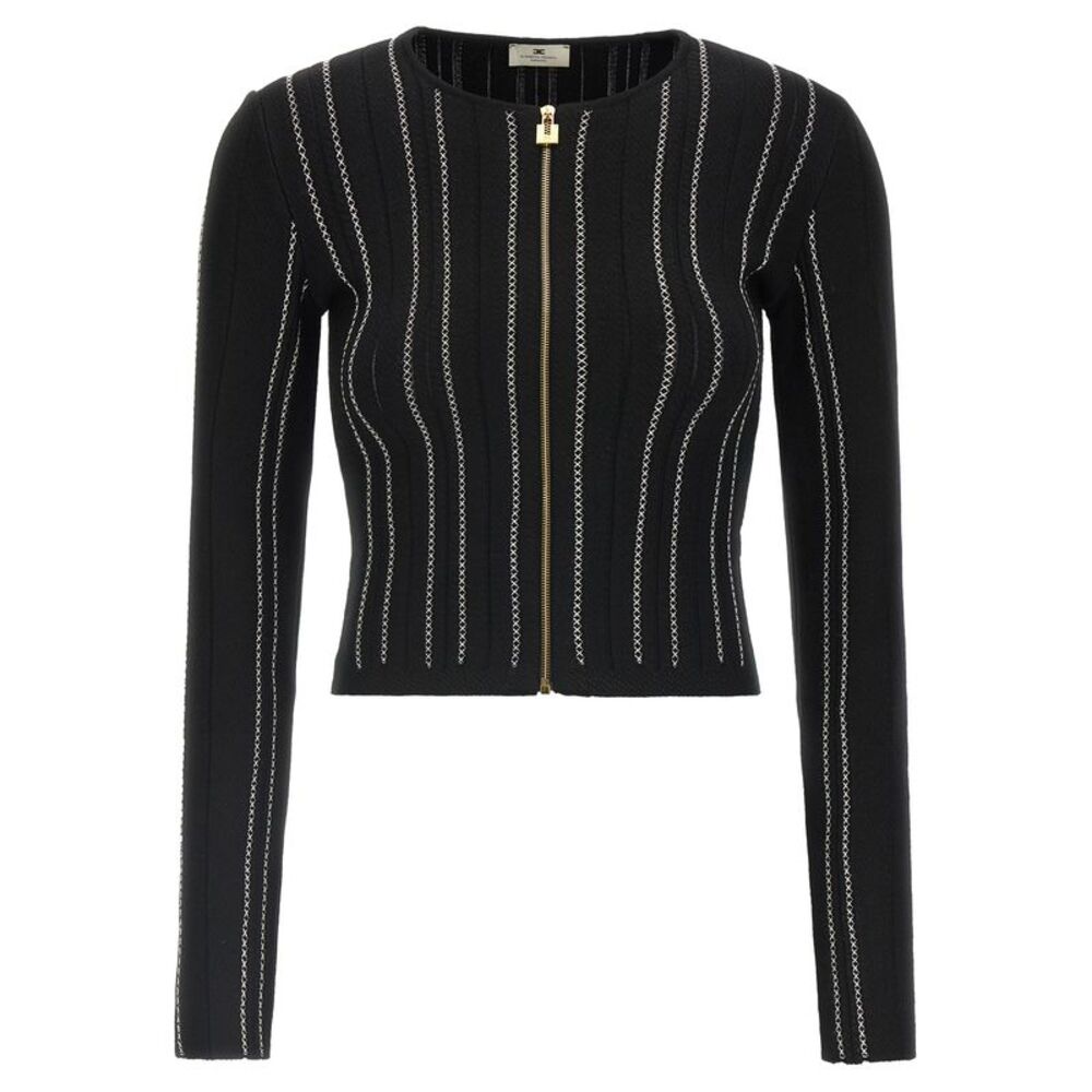 Elisabetta Franchi Women Cropped Knit Cardigan